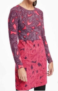 Boden Womens Dress Tunic Retro Hotchpotch Tunic Paisley soft Size 10L
